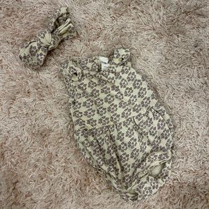 Kate Quinn romper and bow set